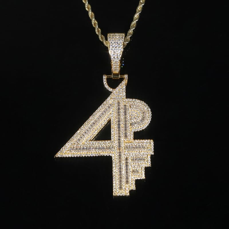ATJMLADY 4PF For Pocket Full Pendant Necklace for Hip Hop