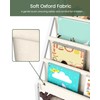 CHOEZON Kids Bookshelf with 4-Tier Oxford Slings, Kids Book Rack