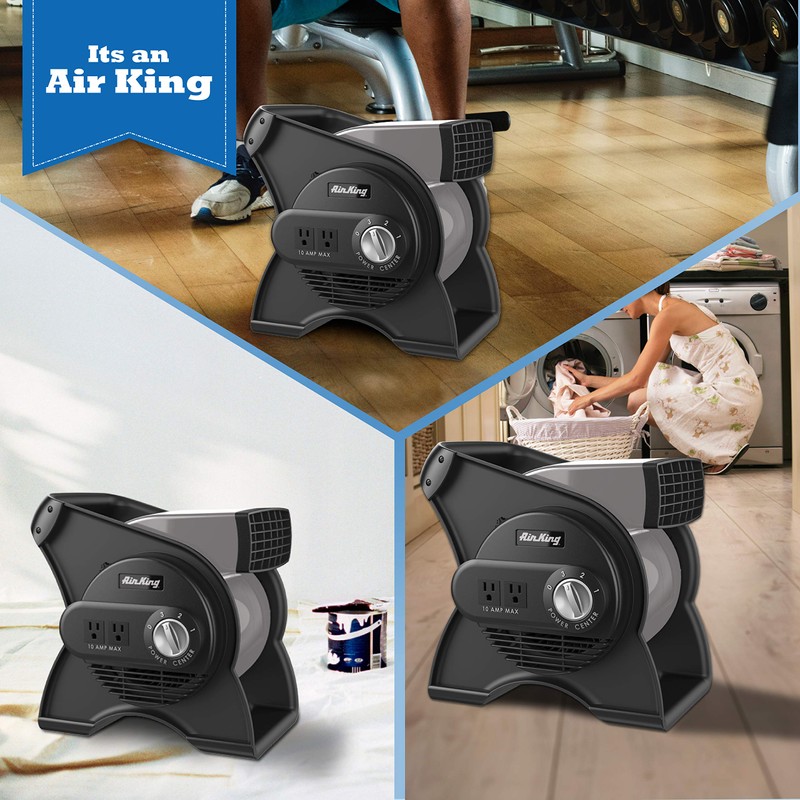 Air King Commercial Grade Pivoting Utility Fan, for Cooling, Ventilating,