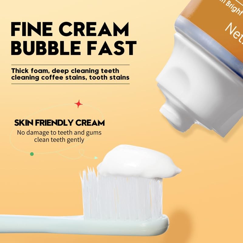 Coconut Mint Whitening Toothpaste, Natural Formula, Deep Cleaning, 100g