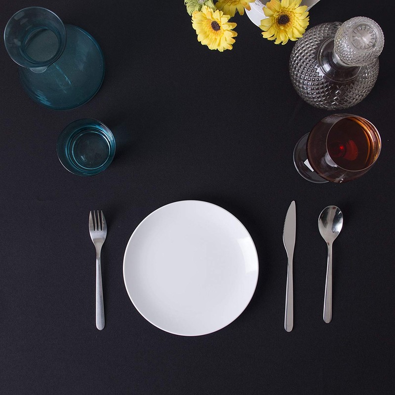 WedDecor Rectangular Polyester Tablecloth Durable Fabric Table Cover for Wedding