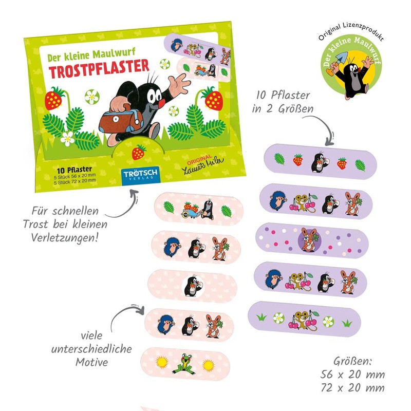 Trötsch The Little Mole Plaster Set Comfort Plaster: Children's Plaster