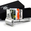 Double Edge Safety Razor Chrome Plated Twist to Open/Shake Men's