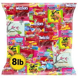 Bulk Candy Variety Pack – 8 LB Ultimate Assorted Fruit Flavored Candies, Chews And Gummies, Individually Wrapped Party Candy For Birthdays, Piñatas, Classrooms, Office Treats And Everyday Snacking