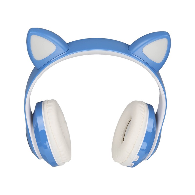 LXB39C Kids Headphone Bluetooth 5.0 Foldable Wireless Glowing Music Cat