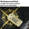 YEKUYEKU Password Notebook, Writing Planner with Combination Lock, With Lock