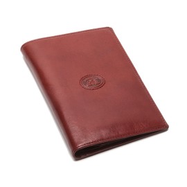 Tony Perotti Unisex Italian Bull Leather Executive Bifold Passport Cover Case in Red