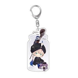 Algernon Products Fate/Grand Order Charatoria Acrylic Key Holder, Rider/Nemo, Approx. H 3.3 x W 2.0 inches (85 x 52 mm), Acrylic, Metal