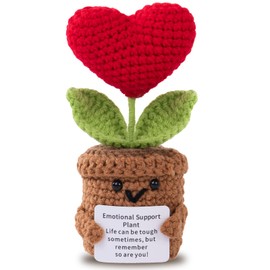 Aruigu Pocket Hug Heart Small Gifts, Positive Potato Series, Crocheted Lucky Charm, Get Soon, Get Well Gifts, Exam Testimony, Birthday Gift, Friends, Colleagues