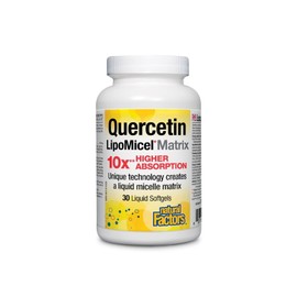 Natural Factors - Quercetin LipoMicel Matrix, 30 Liquid Softgels