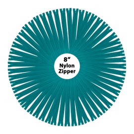 Mandala Crafts - 100 cremalleras de nailon verde azulado para coser de 8 pulgadas, cierres de repuesto para suministros de costura a granel para sastrería, reparación de ropa y proyectos de bricolaje