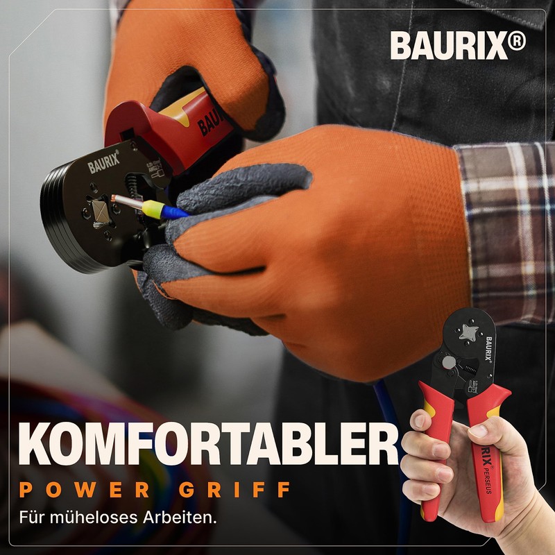 BAURIX® Crimping Pliers Set with 1800 Wire End Ferrules Set,