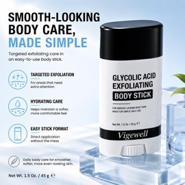 Glycolic Body Stick, Exfoliating Care for Smoother Skin, 1.5 Oz