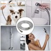 OSDUE Shower Hose, 2m Stainless Steel Universal Shower Pipe Anti-Kink,