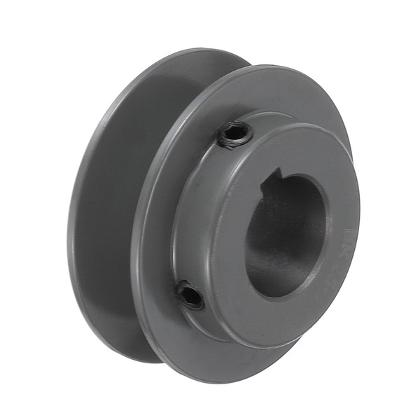 uxcell BK25-1 V-Belt Sheave 1"Bore 2.5"OD Single Groove Web Sheave
