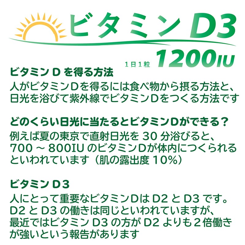 ジュリア ビタミンD 90日分 国内製造 (1日1粒1200IU,30ug) ビタミンDで現代社会のリスクを低減
