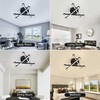 WELAKI LED Mount Ceiling Light, 30W Black Modern Close to