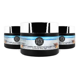 6 Frascos De Crema De Concha Nacar Natural Jye 360 Gramos