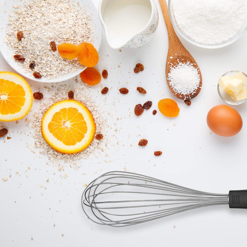 Lurch Tango Egg Whisk 30cm, Stainless Steel Silver/Black, 7x7x30 cm