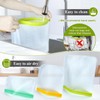 8 Pack Silicone Bags Reusable Storage Silicone Ziplock Bags-3 Reusable