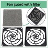 Aerzetix: 2 x PC Computer Cooling Fan, Protection Grills 92x92
