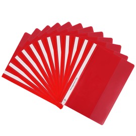 GUOKOFF A4 Project Folder (Red x 12Pcs), Plastic Report Files 2 Prong, A4 Report Project Document File Folders, Presentation Project Folder for Office School