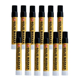 Sakura XSC-T-49 Black Solidified Paint Low Temperature Solid Marker, -40 to 212 Degree F, 13 mm Twist-Up Tip (Pack of 12)