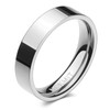 NOKMIT 5mm Wedding Band Rings for Women Dainty 14K White