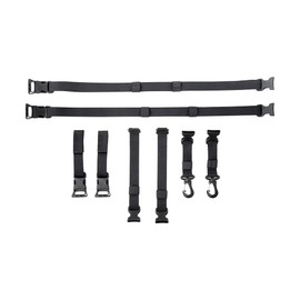Tasmanian Tiger TT Pouch Harness Adapter Set for Attaching Additional Bags to Backpack Shoulder Straps - Black