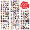 640Pcs Anime Stickers Mixed Pack, Vinyl Waterproof Anime Stickers for