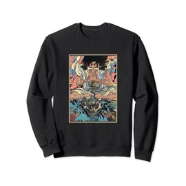 Kidomaru Japanese Monster Movie Retro Ukiyoe Mothra Graphic Sweatshirt