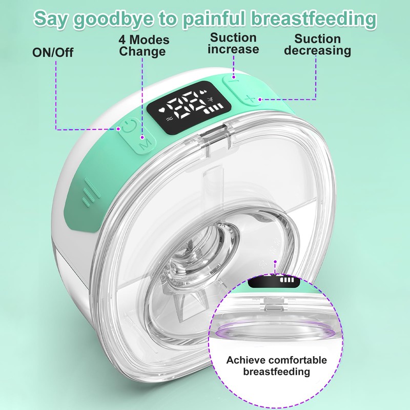 Electric Breast Pump (Green)