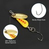 PATIKIL Fishing Spinners 1/10 oz, 5 Pack Single Hook Trout