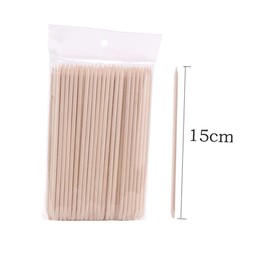 Healeved 200pcs Cuticle Remover Kit Wooden Nail Art Sticks Manicure for Dead Skin Removal Home Beauty Shop