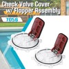 FQRANBO 7056 Check Valve Cover with Flapper Assembly Replacement for