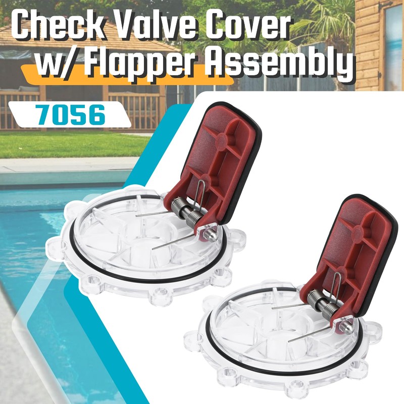 FQRANBO 7056 Check Valve Cover with Flapper Assembly Replacement for