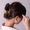 Metal Frame Bow Hair Clip (BG0045) (Silver)