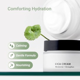 Cica - Crema hidratante facial para mujer, antienvejecimiento, antiarrugas, natural, coreana, 1.68 fl.oz