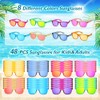 48 Packs Neon Party Sunglasses Bulk with UV 400 Protection