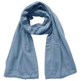 Mississhop Knitted Cashmere Beanie Hat Slouch/XXL Scarf/Gloves Wool Cashmere, Denim Blue_Scarf