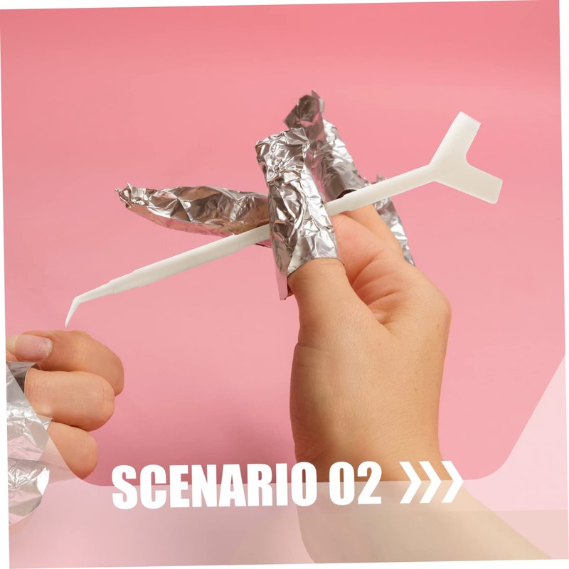 Healeved 30pcs Y-shaped Lash Brush Tool for Eyelash Perming and