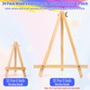 Jupwalz 24 Pack Wood Easels for Painting and Display (9