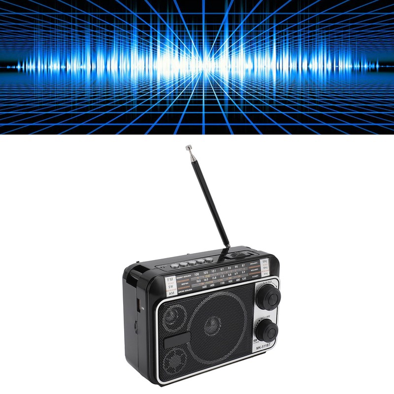 Portable Shortwave Radio FM AM SW Bluetooth 5.0 Multifunction Multi