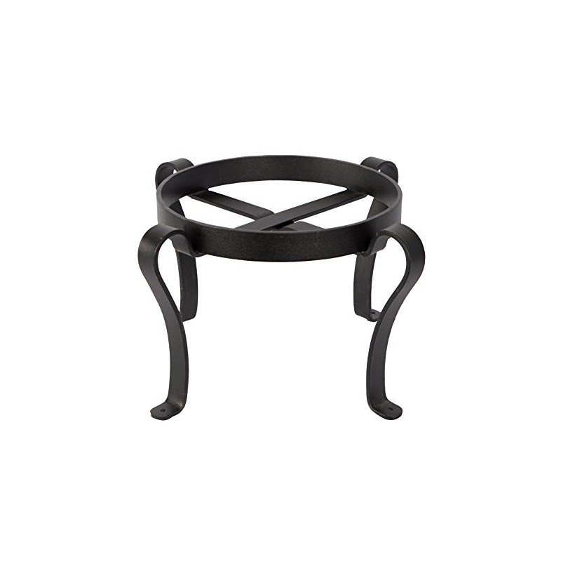 Achla Designs Patio Flower Pot Plant Stand, 8-in H Black
