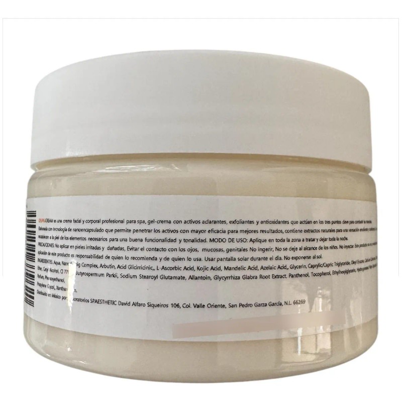 Crema Aclarante Facial Y Corporal De 240 Gr. Spaesthetic