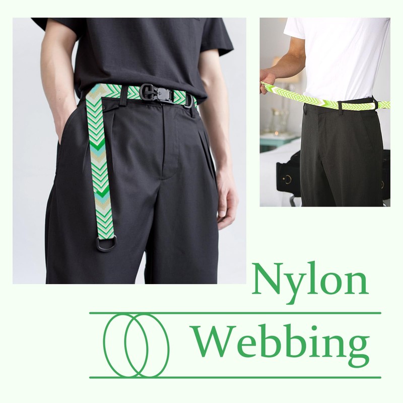 Grosun 1.5 inch Patterned Nylon Webbing Belt Webbing Straps Purse