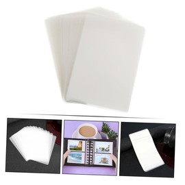 CAXUSD 100sheets Clear Laminating Film Thermal Laminating Pouches for Id Cards Photos Documents and Transparent Protective Films