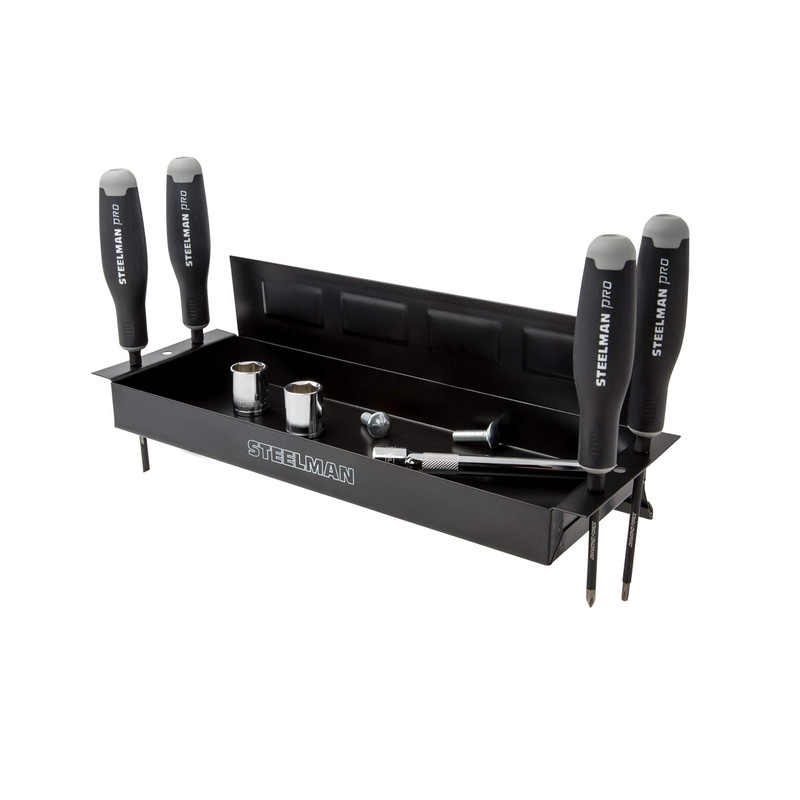 Steelman Non-Marring Magnetic Parts Tray with 7-Pound Hold Capacity, 6