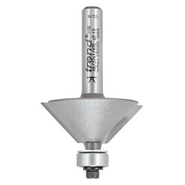 Trend Enterprises 1/4in Shank Bearing Guided 45° Chamfer Cutter 1,1/4in Shank 31.8 x 12mm,46/37X1/4TC