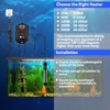 AquaMiracle Upgraded 200W Aquarium Heater Fish Tank Heater Turtle Heater